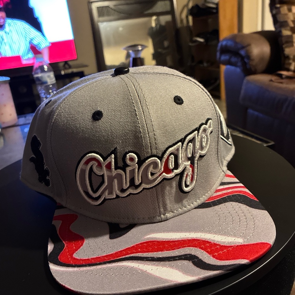 Unisex Adult Pro Standard Chicago White Sox Snapback Hat Swirl Grey Cap Rare New